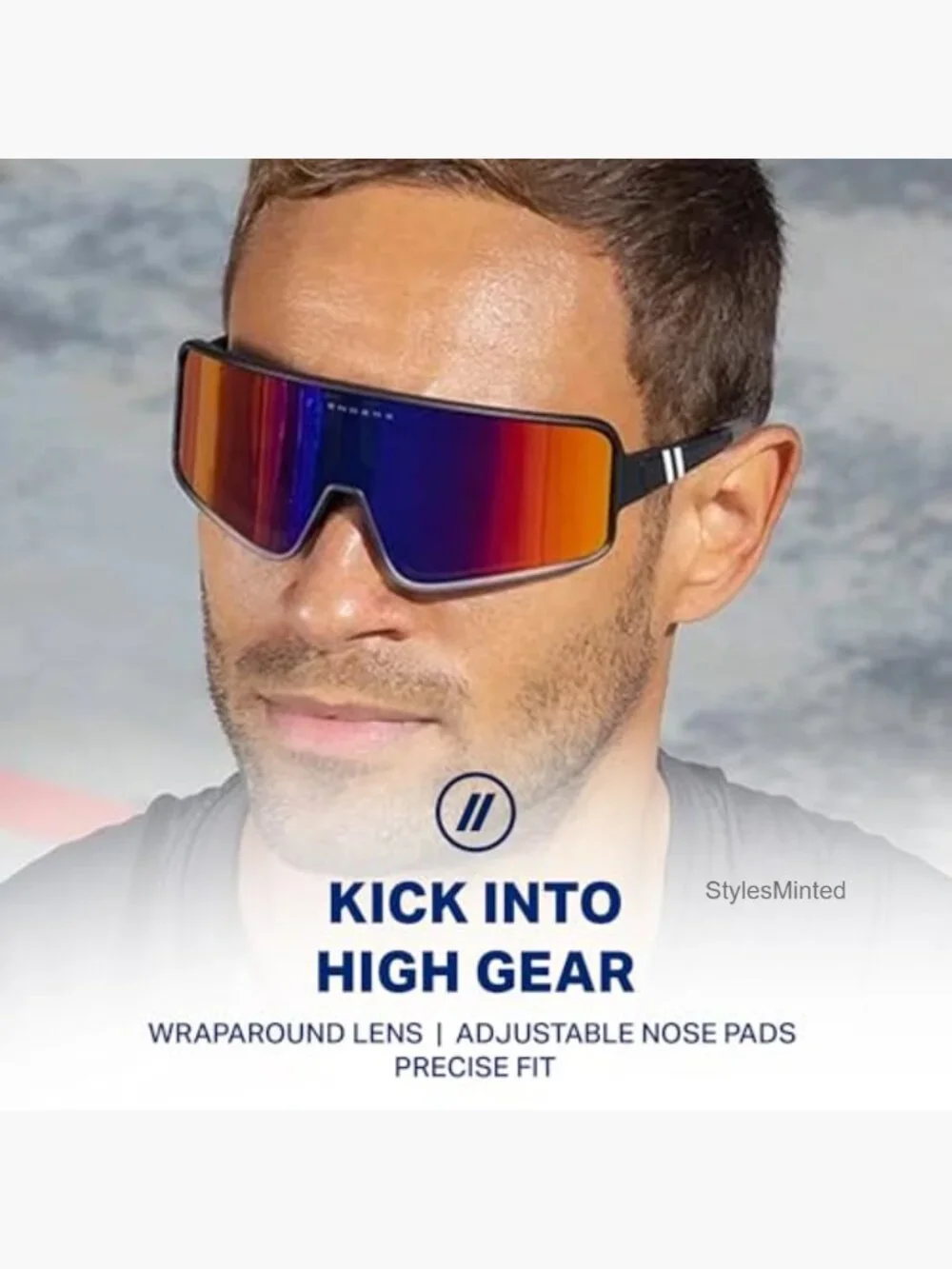 Wrap-Around Polarized Sunglasses with UV Protection, Unisex